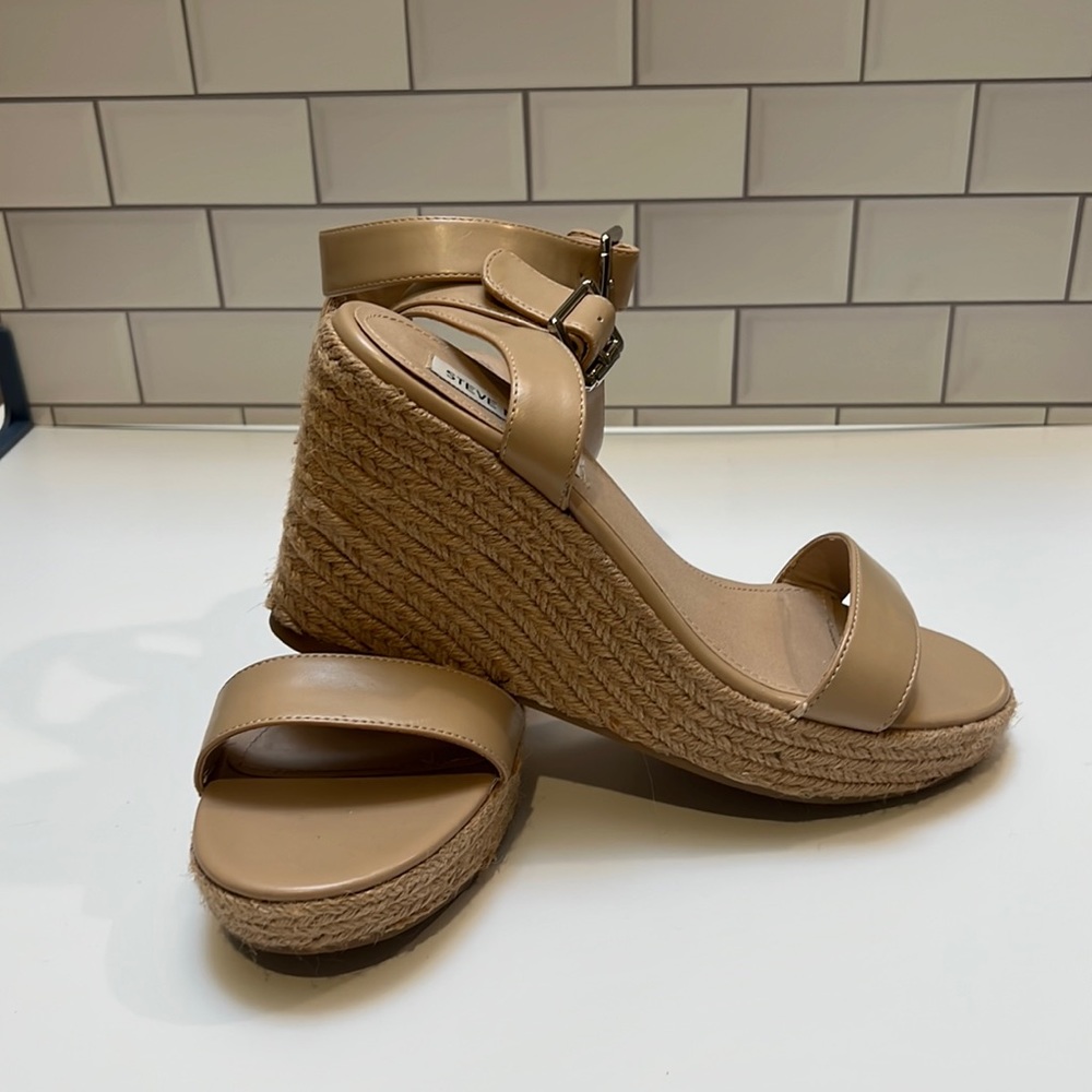 Tan Wedges- Steve Madden barely worn